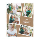 Brown modern multi photo family home decor gift