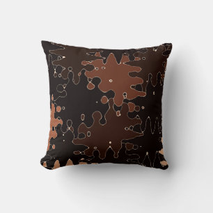 Brown Modern Unique Trendy Style Throw Pillow