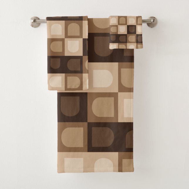 Brown moderne Boho Arch Motif Aztèque géométrique (En situation)