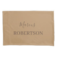 Brown monogram calligraphy minimalist professional