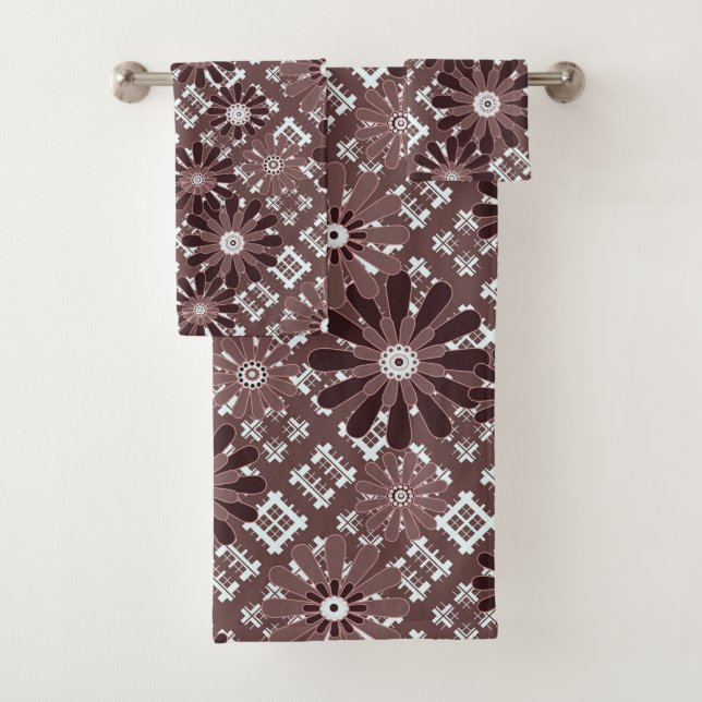 Brown, motif de fleurs (En situation)