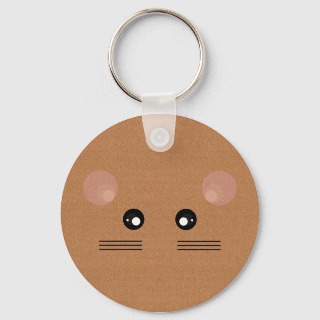 Brown Mouse Keychain (Front)
