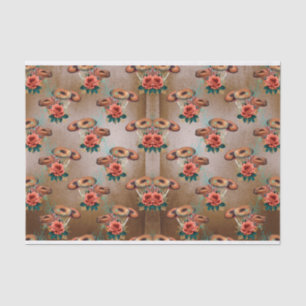 Brown Mushroom Decoupage Crafting Paper