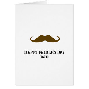Brown Mustache Father's Day