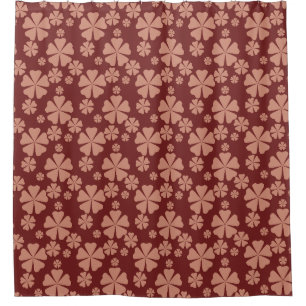 Brown Muted Floral Abstract Pattern