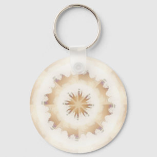 Brown Nature Kaleidoscope Keychain