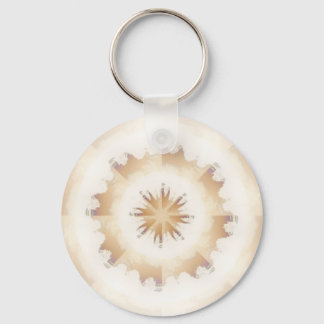 Brown Nature Kaleidoscope Keychain