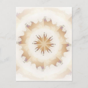 Brown Nature Kaleidoscope Postcard