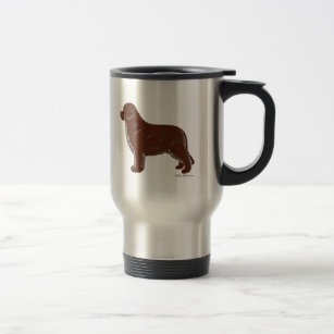 Brown Newfoundland Dog Travel Mug