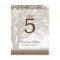 Brown Oak Tree Fall Wedding Table Number
