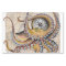 Brown Octopus Vintage Map Compass
