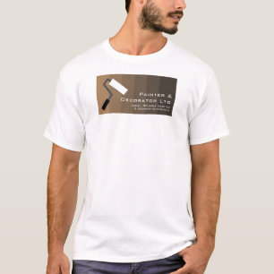 Brown Ombre & Paint Roller, Painter & Decorator T-Shirt