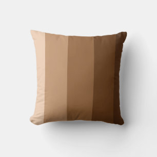 Brown Ombre Stripe Throw Pillow