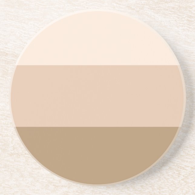 Brown Ombre Striped Coaster (Front)
