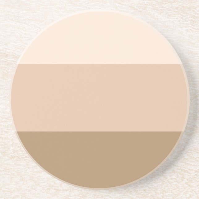 Brown Ombre Striped Coaster (Front)