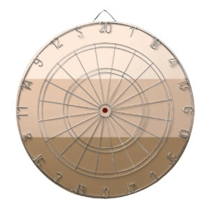 Brown Ombre Striped Dartboard
