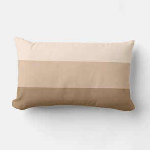 Brown Ombre Striped Lumbar Pillow