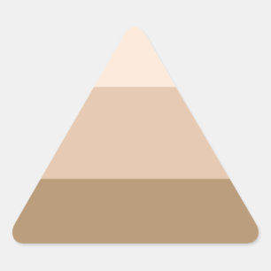 Brown Ombre Striped Triangle Sticker