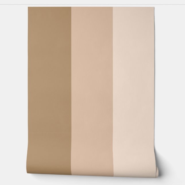 Brown Ombre Striped Wallpaper (Unrolling)