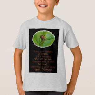 Brown Orange Araneus Halloween T-Shirt