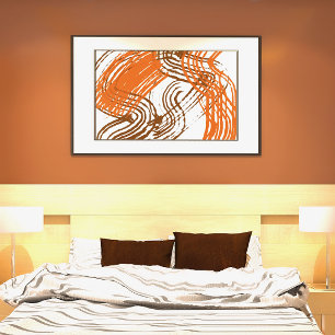 Brown, Orange  Boho Earth Tone Colours    Photo Print
