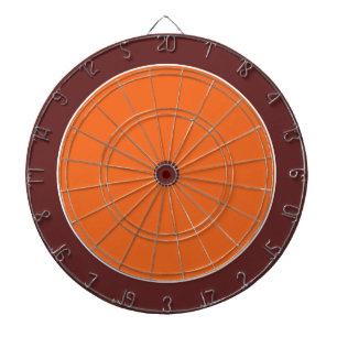 Brown Orange Team Reunion Fun Dartboard