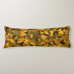 Brown Orange Triangle Pattern Body Pillow
