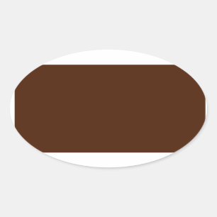 Brown Oval Sticker