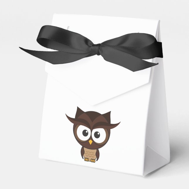 Brown Owl Favor Box (Front Side)