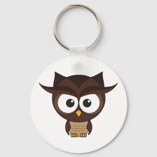 Brown Owl Keychain