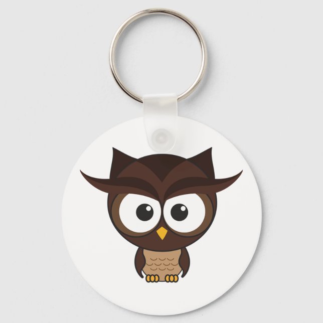 Brown Owl Keychain (Front)