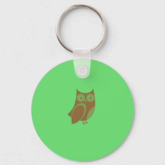 Brown Owl  Keychain (Front)