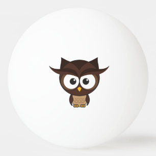 Brown Owl Ping Pong Ball