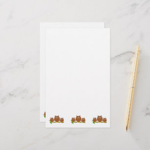 Brown Owls Design Stationery