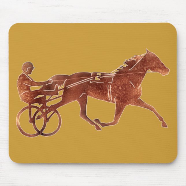 Brown Pacer Silhouette Mouse Pad (Front)