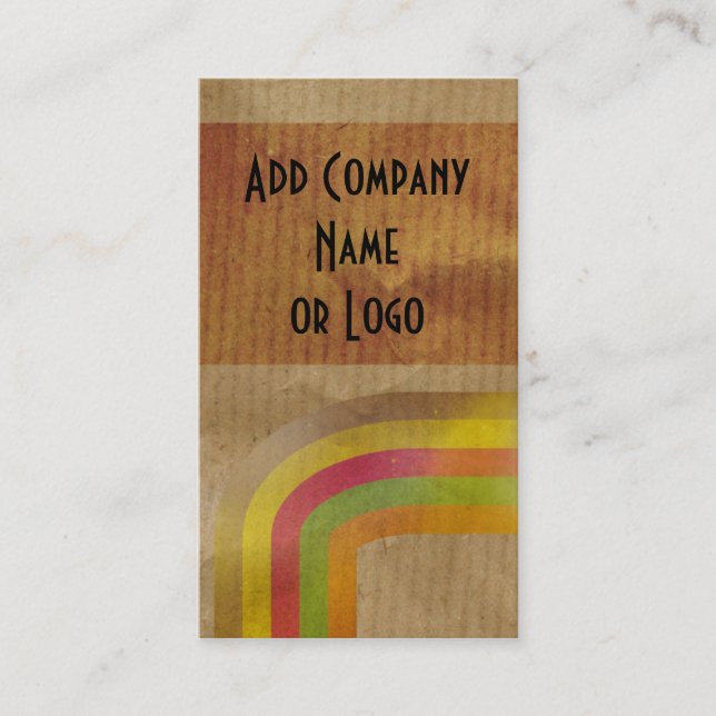 Brown Paper Business Card (Front)