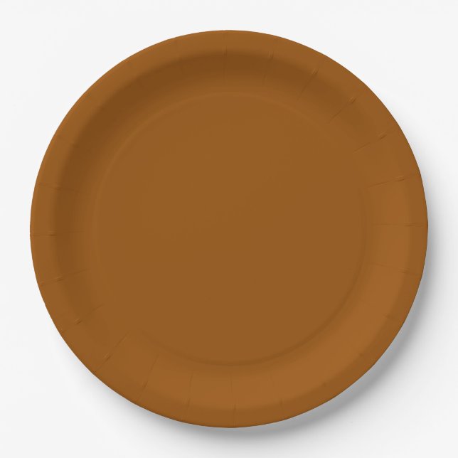 Brown Paper Plate (Front)