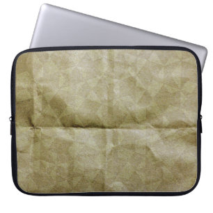 Brown paper wrinkle. Crease the paper. Background  Laptop Sleeve
