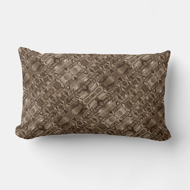 Brown Pattern Pillow (Front)