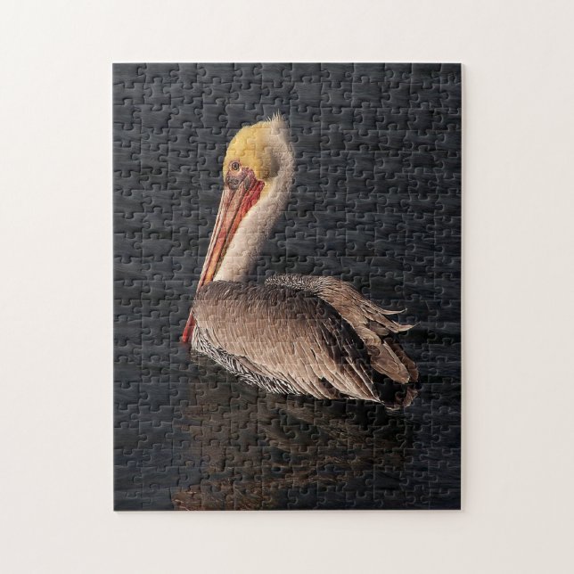 Brown Pelican Bird Wildlife Animals Ocean Puzzle (Vertical)