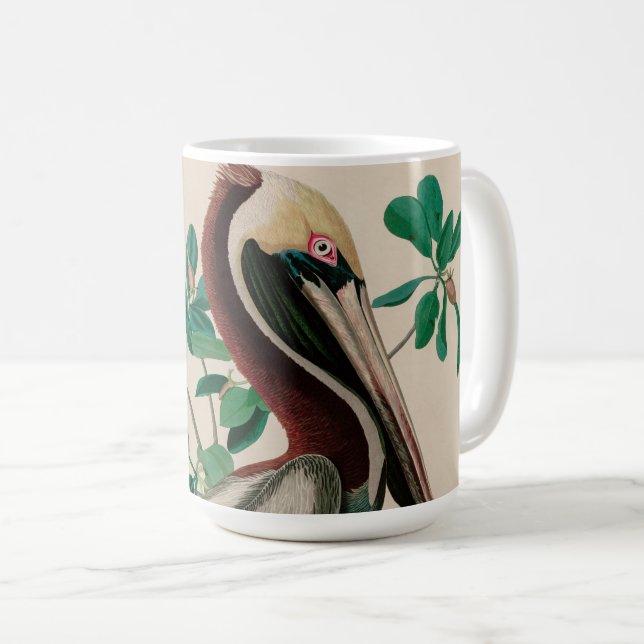 Brown Pelican Birds of America Audubon Print Coffee Mug (Front Right)
