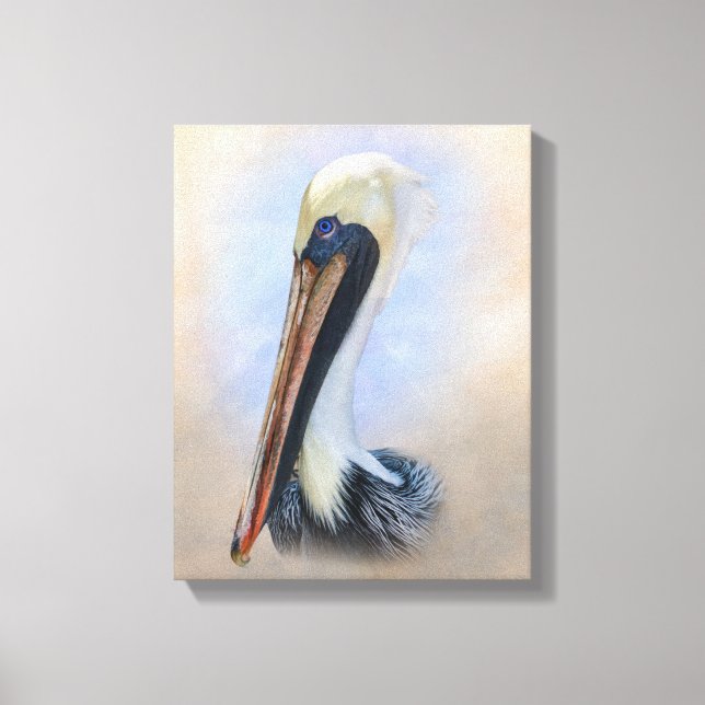 Brown Pelican Canvas Print (Front)