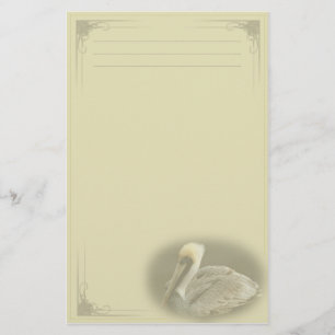 Brown Pelican Custom Stationery