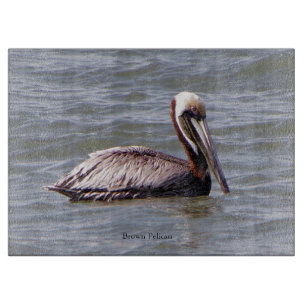Brown Pelican cutting board