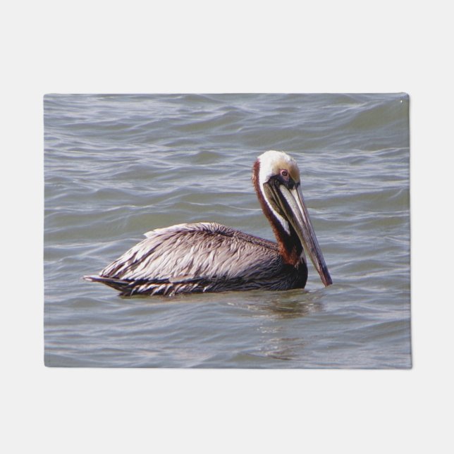 Brown Pelican doormat (Front)