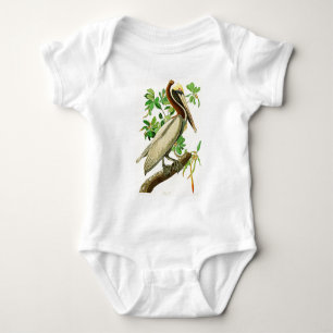Brown Pelican John James Audubon Birds of America Baby Bodysuit