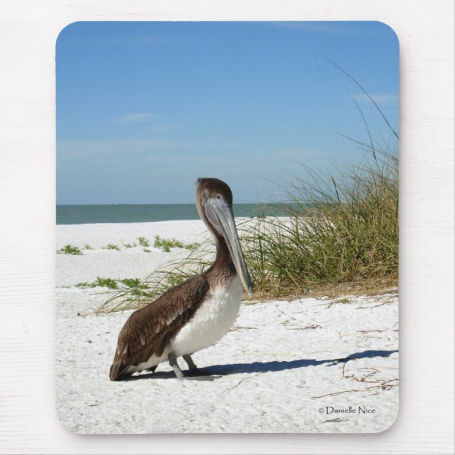 Brown Pelican Mousepad (Front)