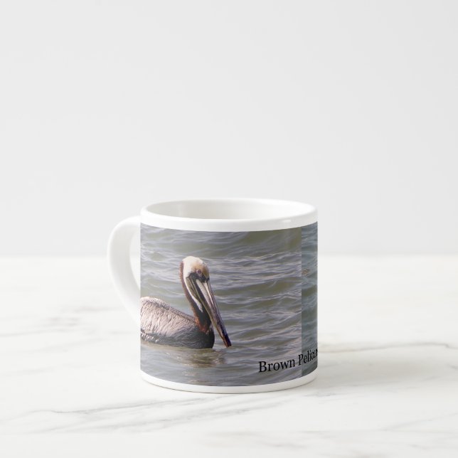 Brown Pelicans espresso or jumbo mug (Front Left)
