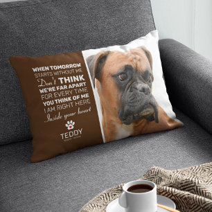 Brown Pet Memorial   Remembrance Dog Keepsake Accent Pillow