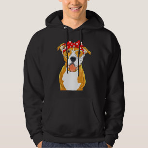 Brown Pitbull Funny Pit Bull Mom Hoodie